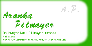 aranka pilmayer business card